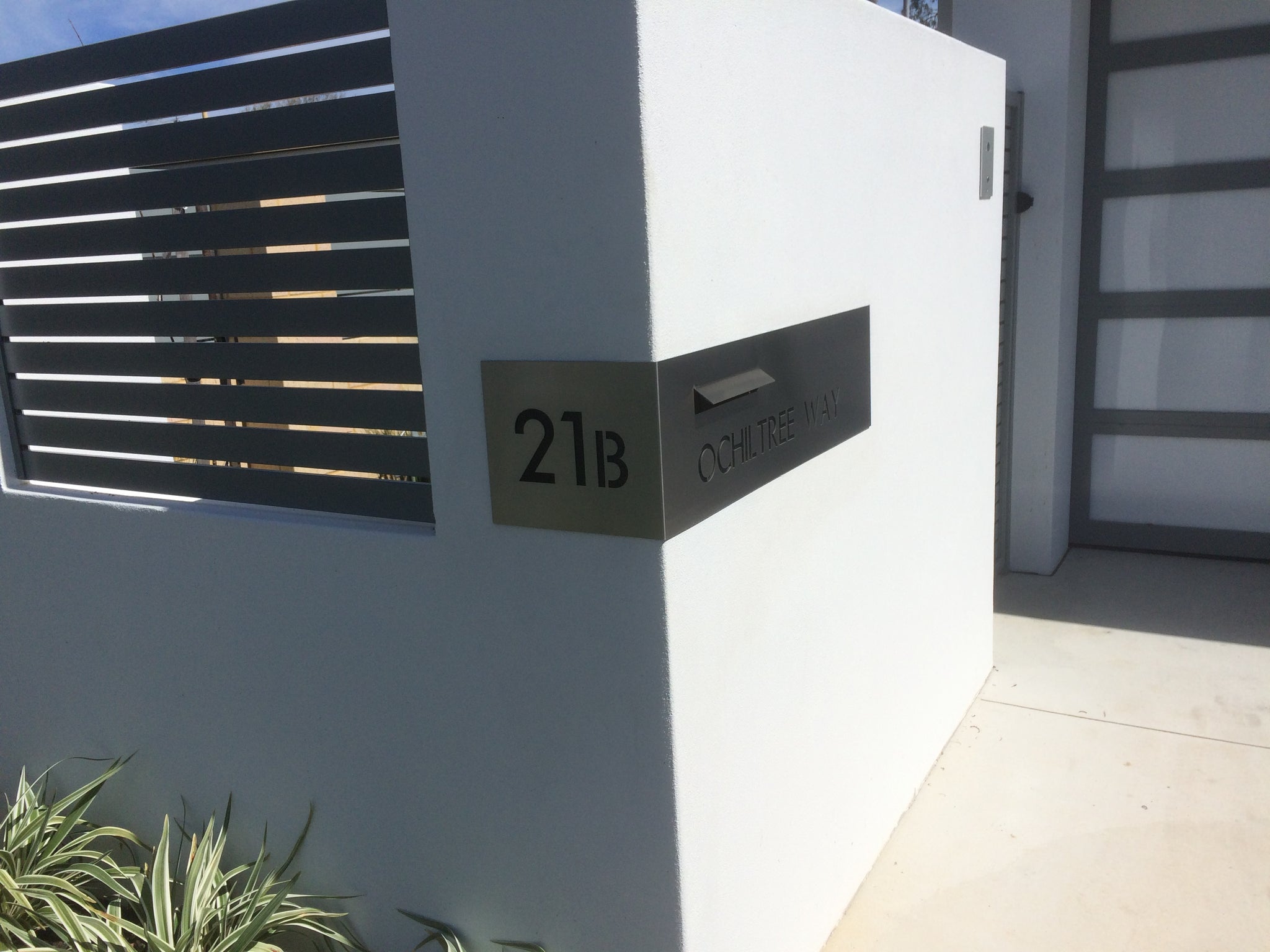 Customised Letterbox Plates-Custom Bend- Laser Cut-Aussie Clotheslines & Letterboxes
