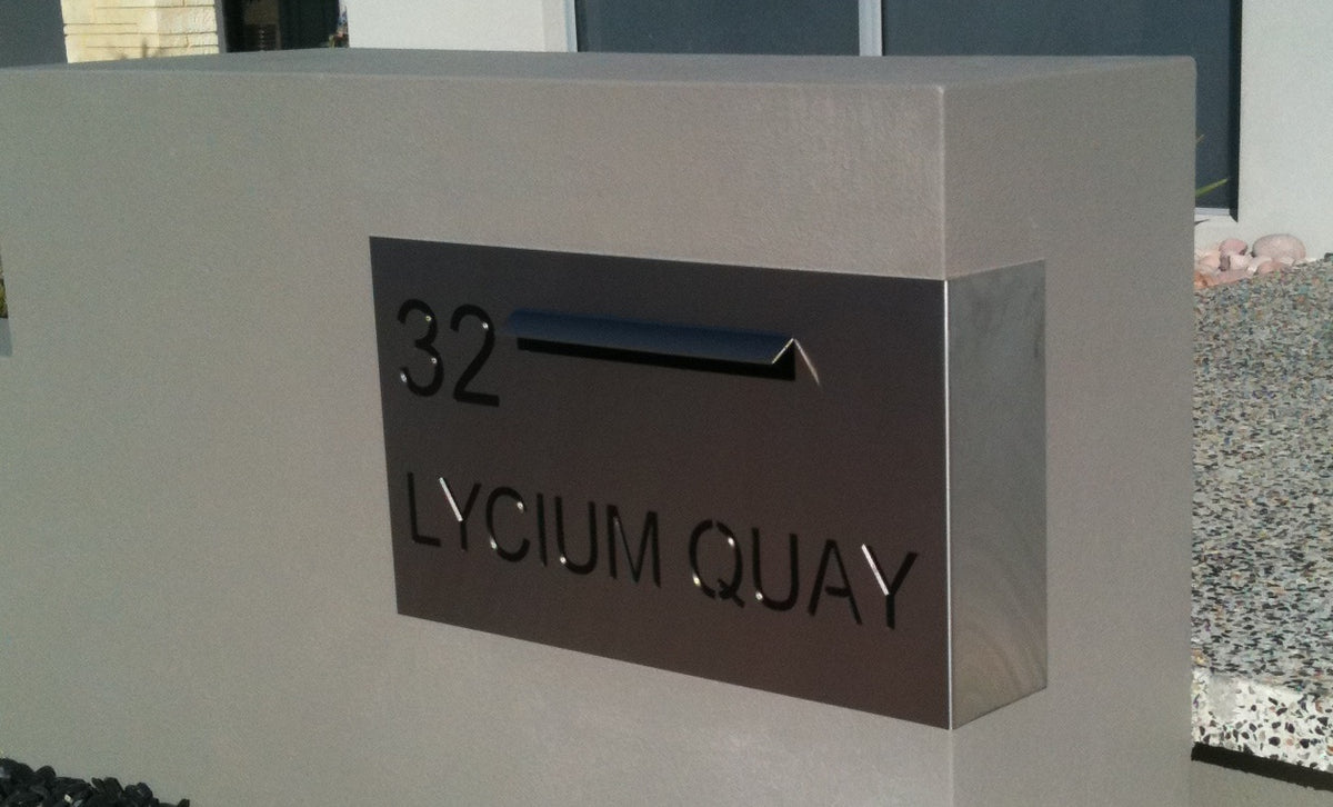 Customised Letterbox Plates-Aussie Clotheslines & Letterboxes
