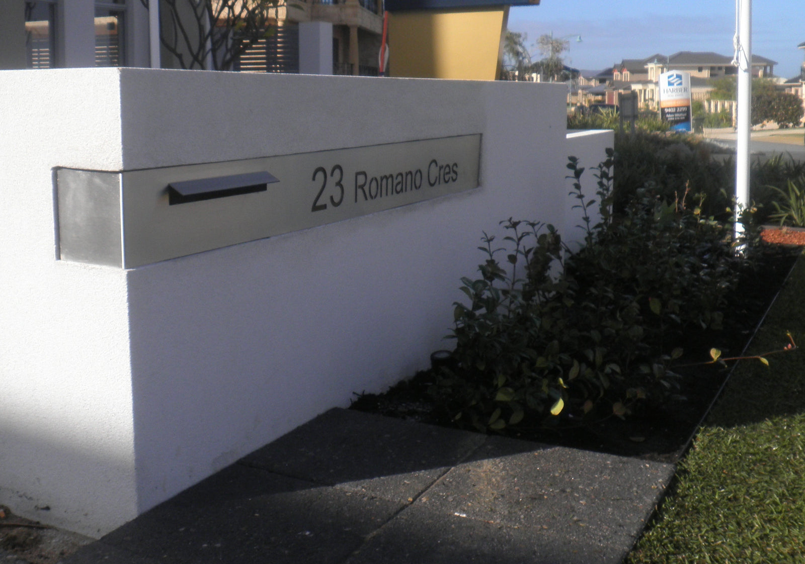 Customised Letterbox Plates-Aussie Clotheslines & Letterboxes