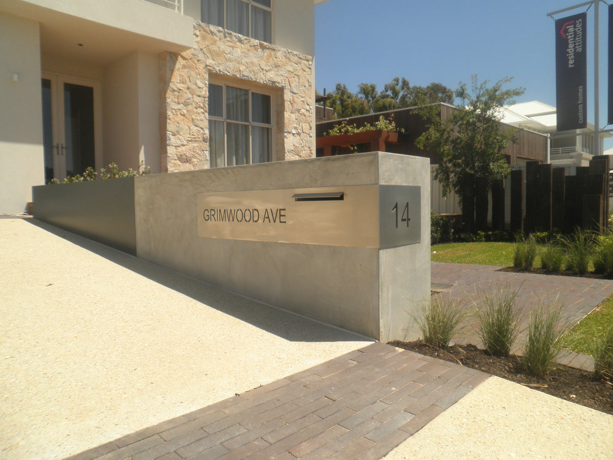Customised Letterbox Plates- Custom Laser Cut-Aussie Clotheslines & Letterboxes