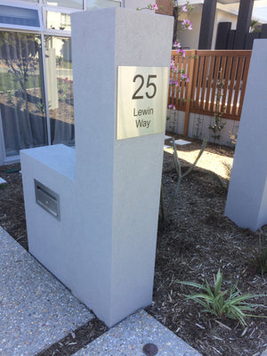 Customised House Signs on Letter box-Aussie Clotheslines & Letterboxes