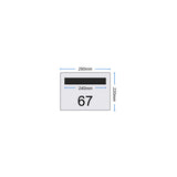Letterbox Plate 290 x 220 diagram-Aussie Clotheslines & Letterboxes