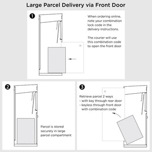 Milkcan Parcel Pal 2 Parcel & Mail Pillar