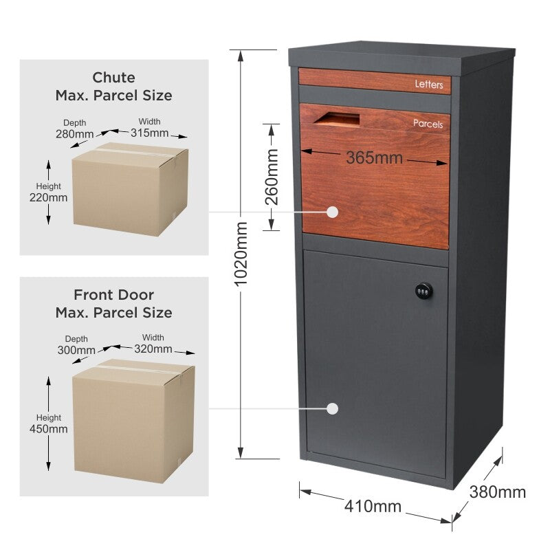 Milkcan Parcel Pal 2 Parcel & Mail Pillar