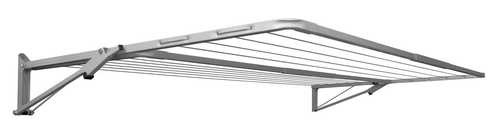 Sunbreeze Double 2400 x 1200 Folding Frame open in Dove Grey-Aussie Clotheslines & Letterboxes