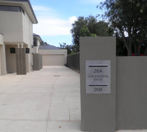 Customised Letterbox Plates-Aussie Clotheslines & Letterboxes