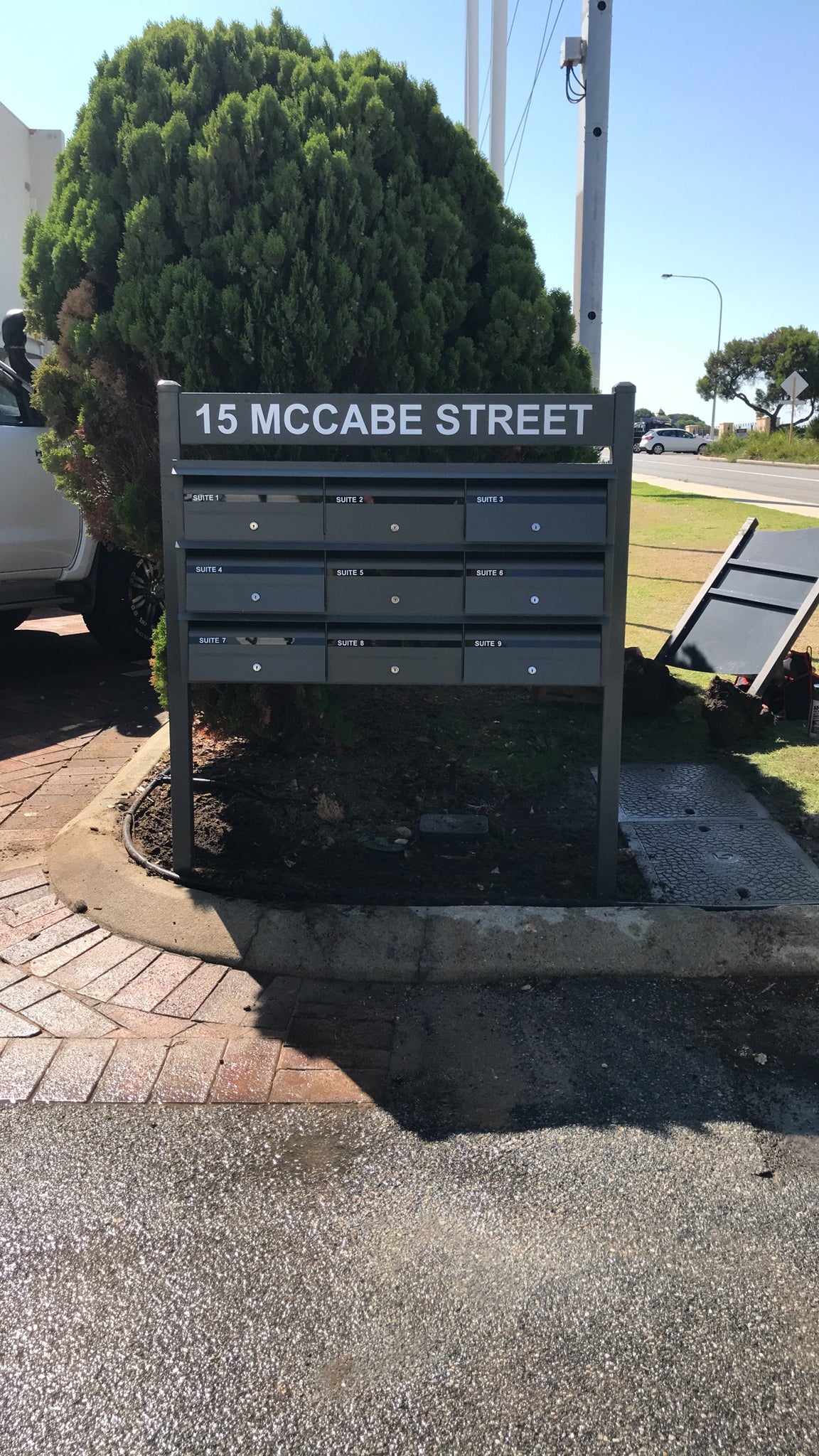 Front-opening + Post-mounted-Aussie Clotheslines & Letterboxes