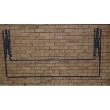 City Living Bifold 2400 x 1200 wall mounted on brick-Aussie Clotheslines & Letterboxes