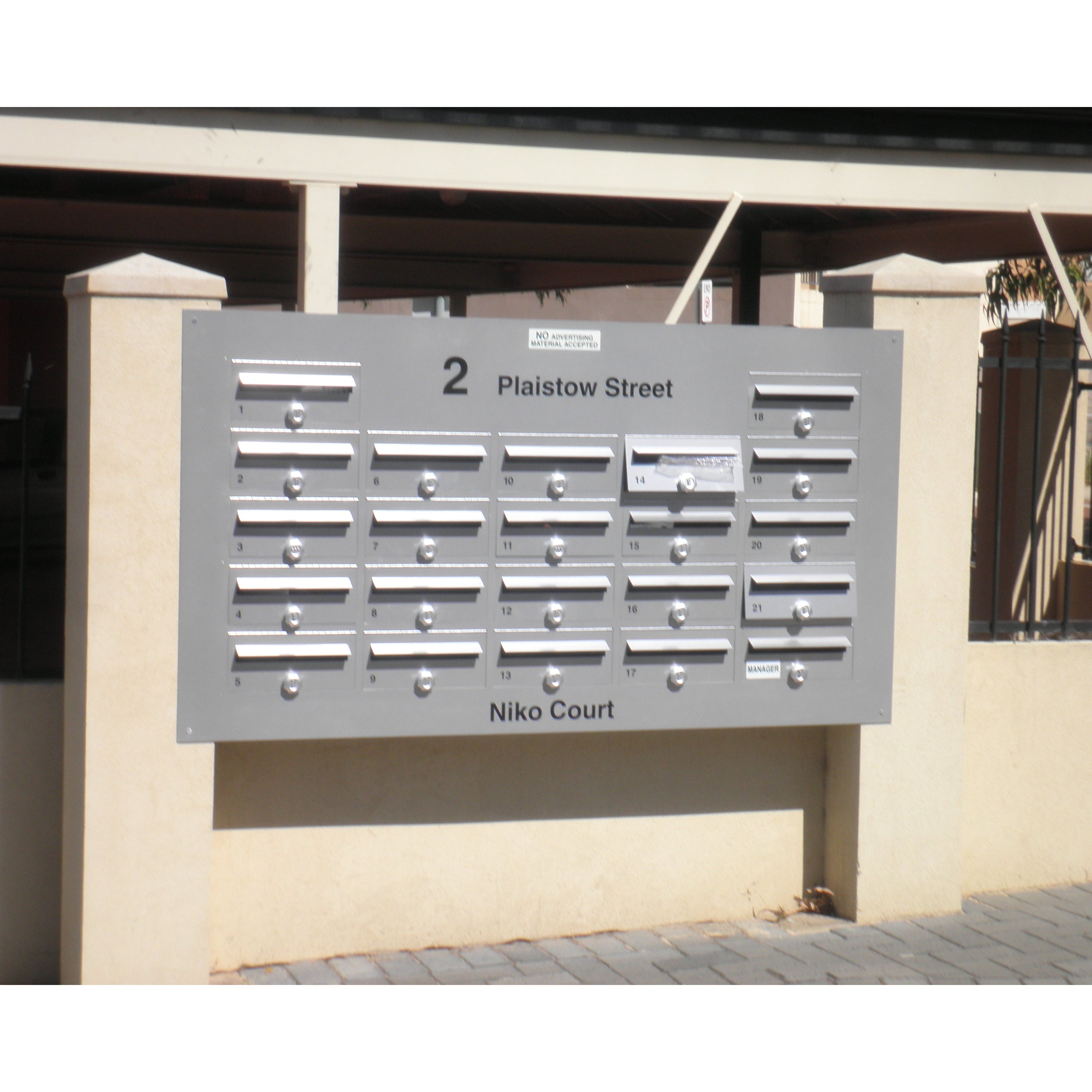 Multibank Front-opening + Wall-mounted - Aussie Clotheslines & Letterboxes